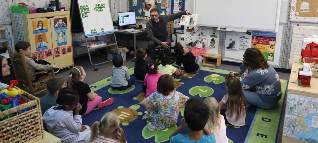 Keith with students 2025